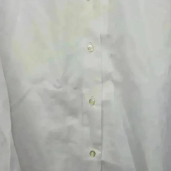 Vintage Classic Fashions Classic White Sheer Button Up Shirt Size 14 *Read* - Picture 15 of 16